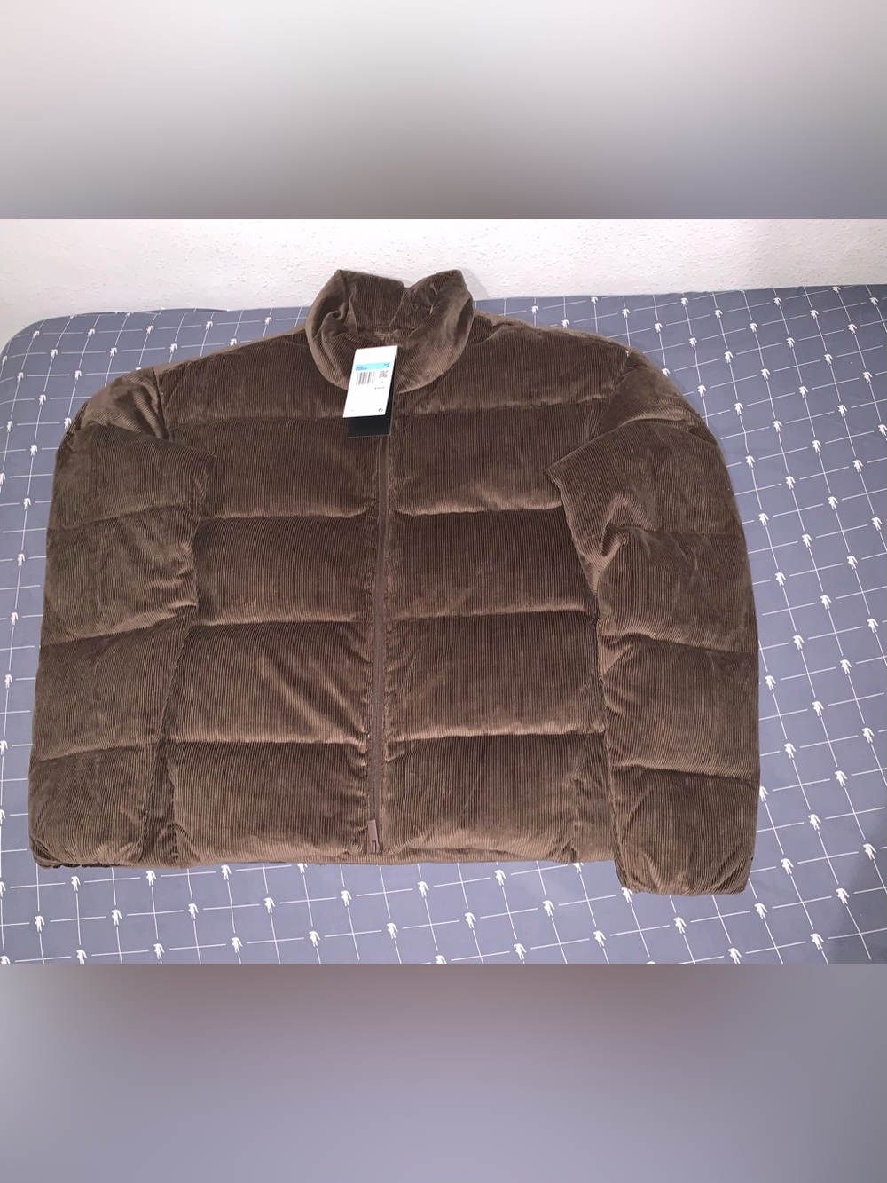 Nike Jordan Flight Down Puffer Jacket "Baroque Brown" Corduroy HV0536-237 Sz: M